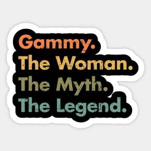 Gammy The The Myth The Legend Grandmother Appreciation Sticker